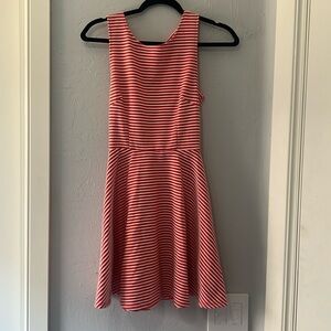 Gianni Bini coral and white stripe A-Line dress - xs
